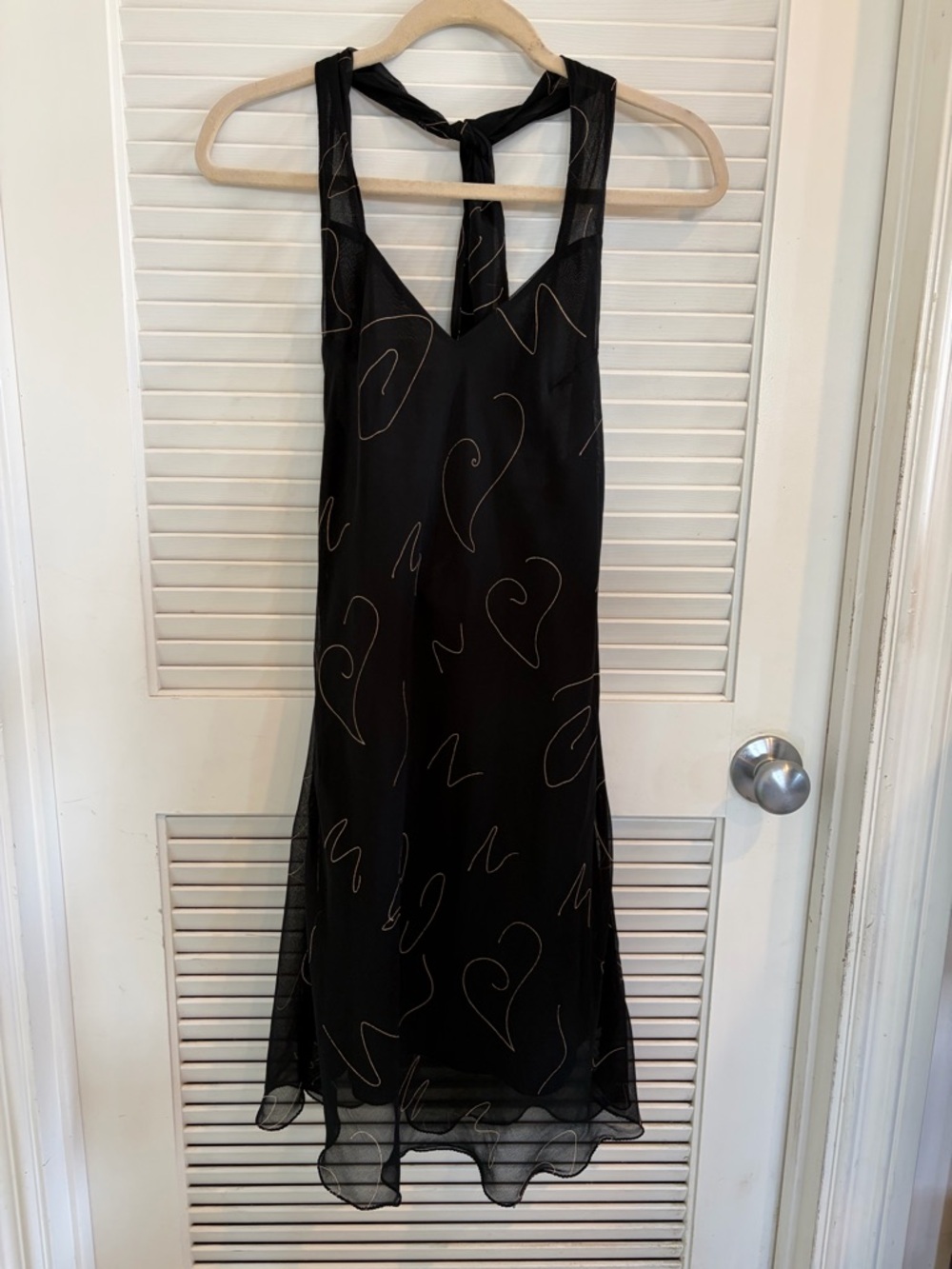 vintage tu-lips swirly halter dress